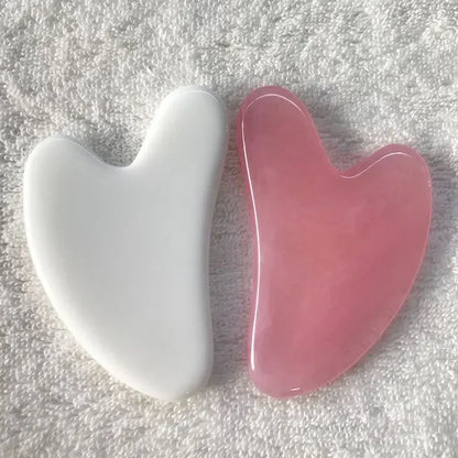 Heart Shape Beeswax Gua Sha Massage Tool – SPA Scraping Face Massager & Acupuncture Guasha Board