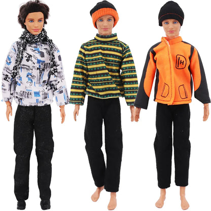 Ken Doll Accessories Set – Clothes, Shoes, Surfboard, Guitar, Violin & More for Kids Birthday Gift
