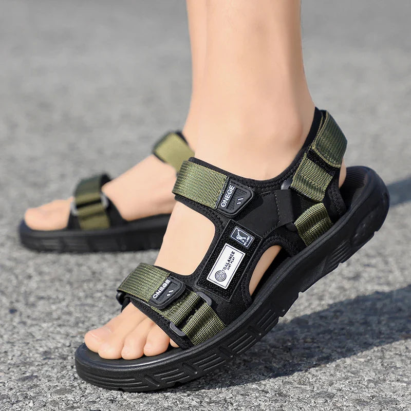 Men’s Summer Casual Sport Sandals – Fashionable Wear-Resistant Beach Shoes | Trendy Breathable Outdoor Comfortable Walking Sandals