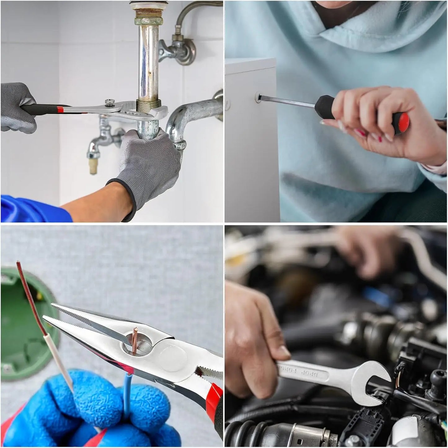 799PCS Home Repair Tool Set – Professional Mechanic Socket & Wrench Kit with Trolley Case for Household & Daily Maintenance