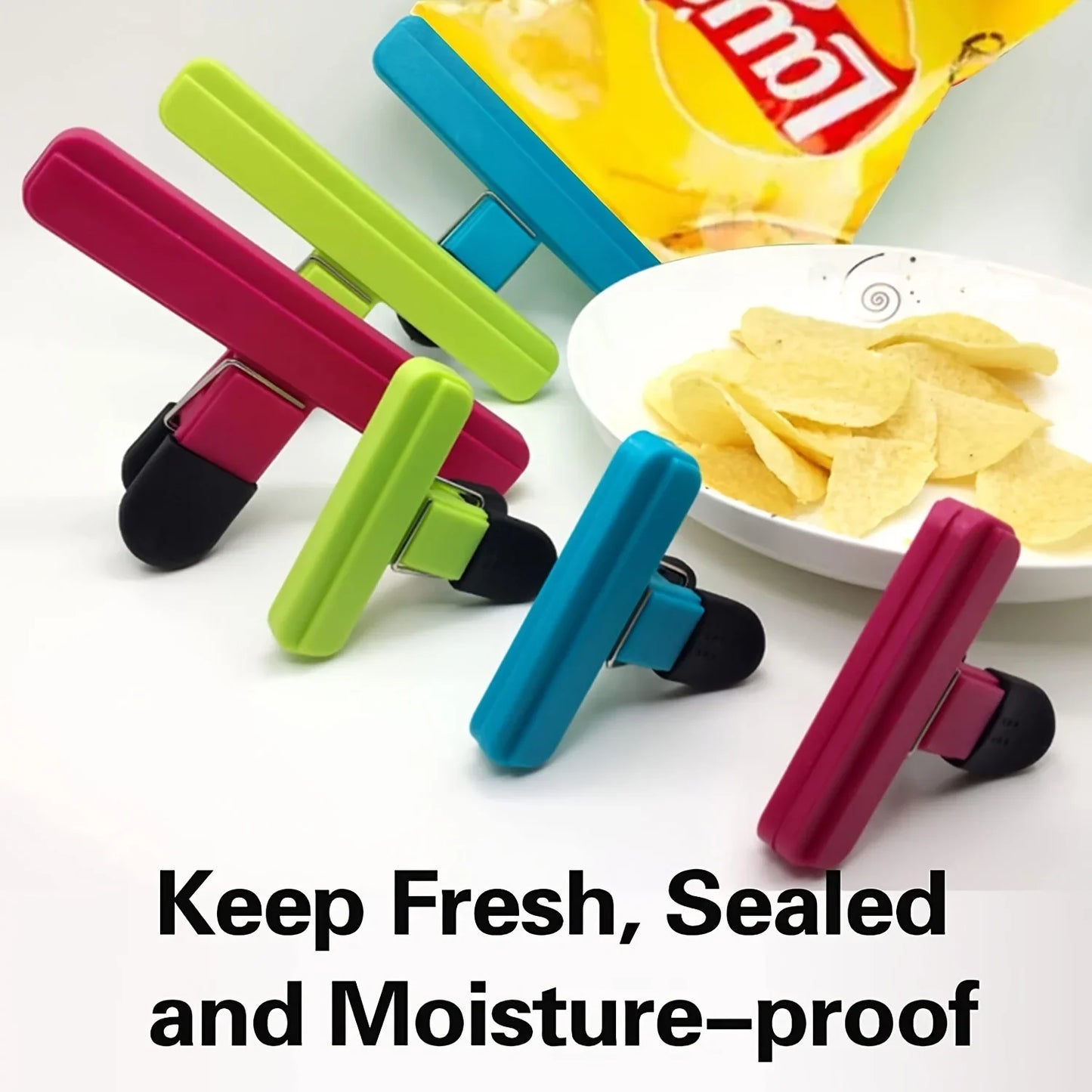 Heavy Duty Multipurpose Bag Clips – Durable Kitchen Snack & Food Storage Clips for Freshness and Organization