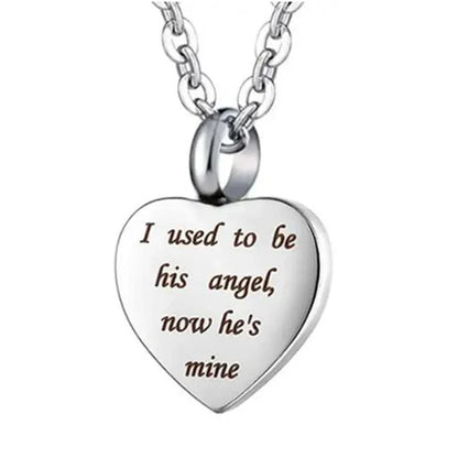 Custom Stainless Steel Heart Cremation Urn Necklace – Memorial Ash Keepsake Pendant with Funnel Fill Kit