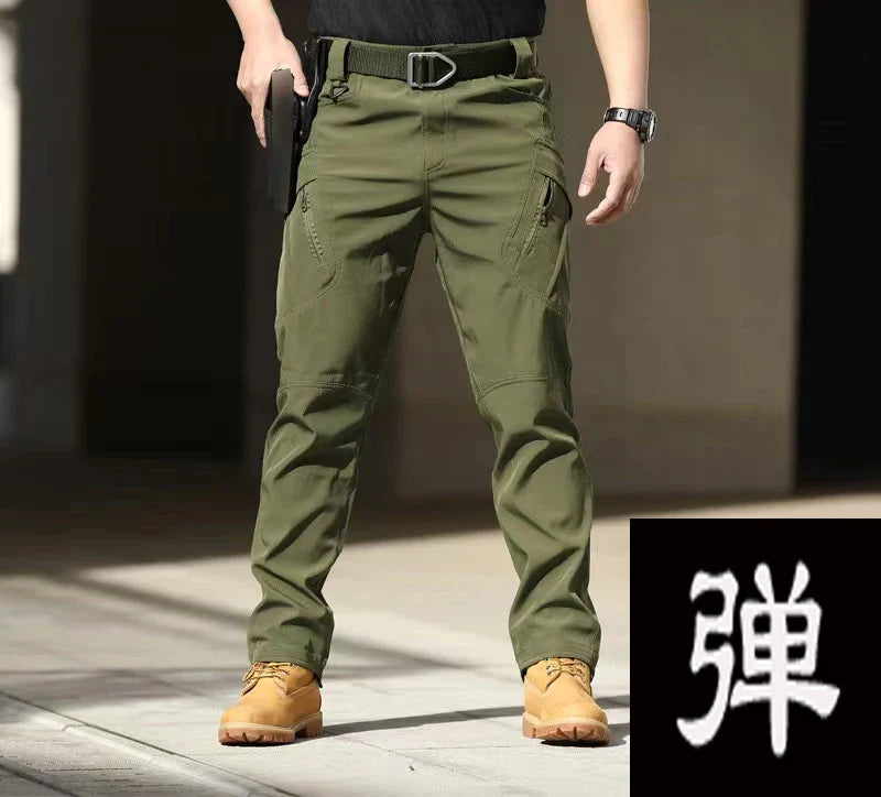 Men's Spring & Autumn Cargo Pants — Elastic Outdoor Trousers for Hiking, Trekking, Camping, Running & Cycling