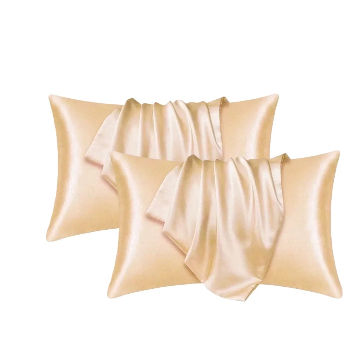 Silk Satin Pillowcase — Hair & Beauty Friendly Pillow Cover, Comfortable Home Decor for Standard/Queen, 1PC