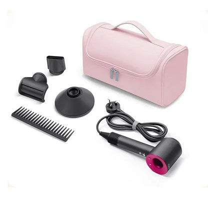 Portable Hanging Hair Dryer Case – Waterproof Non-Slip Storage Bag with Hideable Hook & Large Capacity for Hair Tools