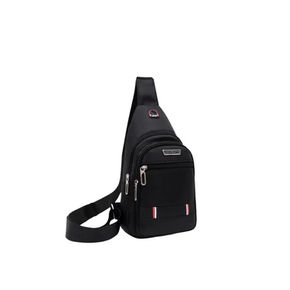Men's CrossBorder Small Chest Shoulder Bag - Fashionable Polyester Travel Companion for Trendy Outdoor Leisure