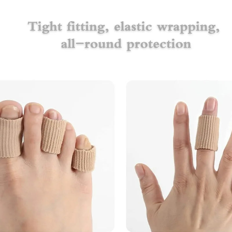 Gel Toe Cover Elastic Fiber Protector – Silicone Finger Tube for Toe Protection and Friction Reduction, Foot Care Accessory