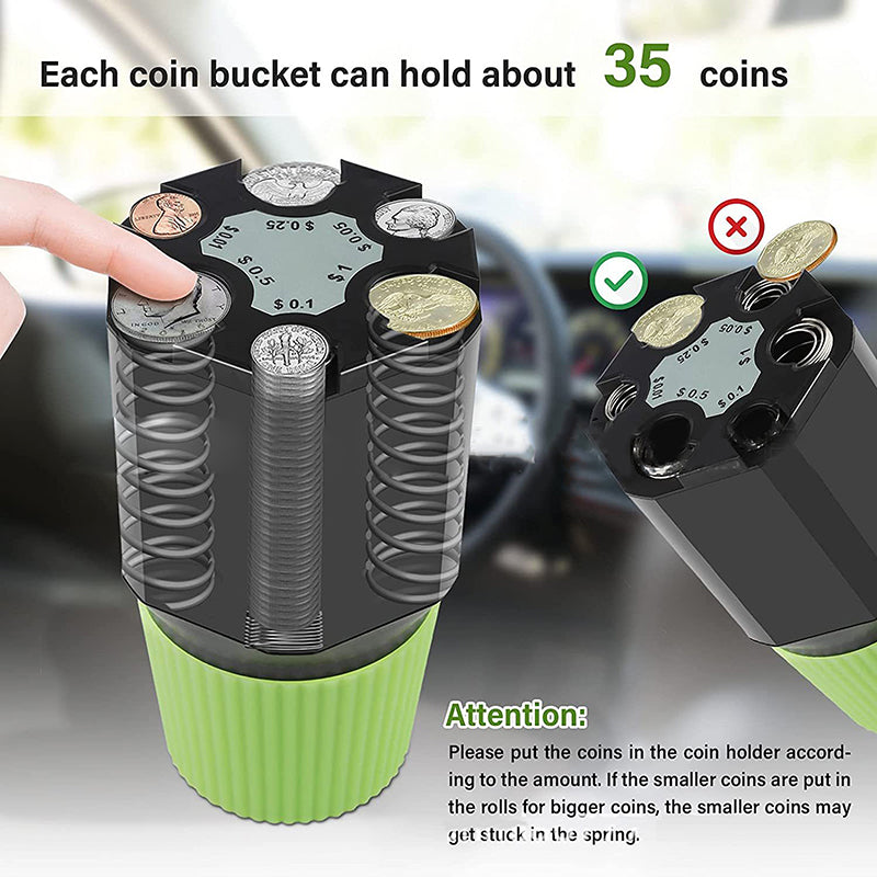 Car Piggy Bank – Large Capacity Plastic Coin Storage Box, Euro & Dollar Organizer, Kids Toy Gift Wallet