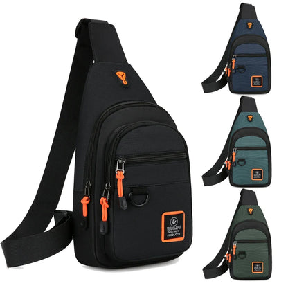 Men’s Outdoor Hiking & Cycling Shoulder Bag – Waterproof Sports Crossbody Chest Bag for Travel