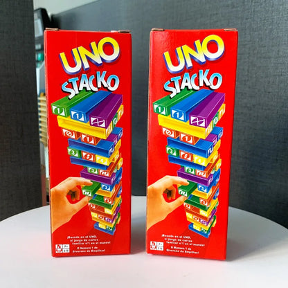 Stacko UNO Card Game – Family Board Game, Party & Educational Puzzle Toy, Birthday Gift