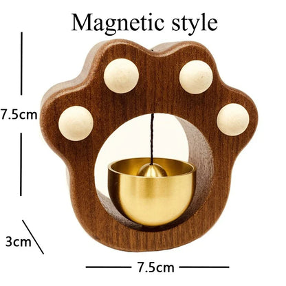 Dopamine Magnetic Indoor Wind Chime – Oak & Walnut Copper Doorbell for Home Decor