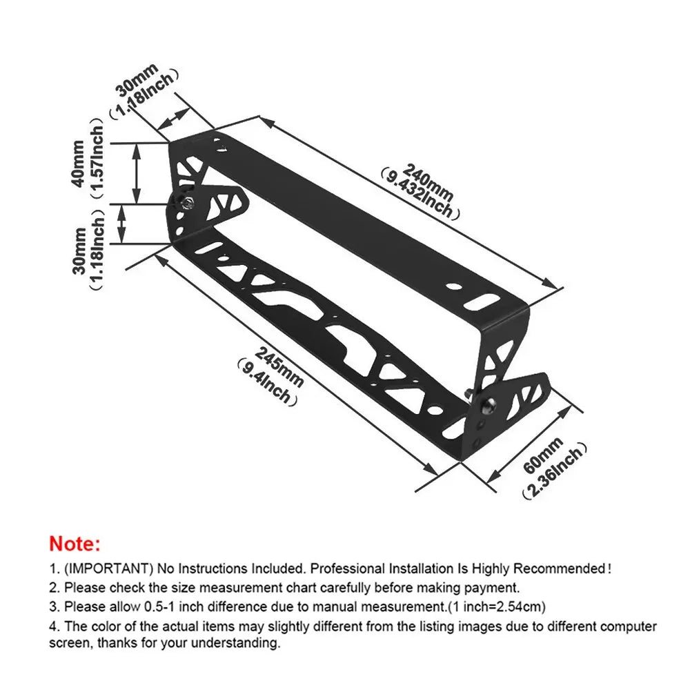 Premium Universal Aluminum Rotating License Plate Holder for Cars - Adjustable & Solid Frame for Car Number Plates
