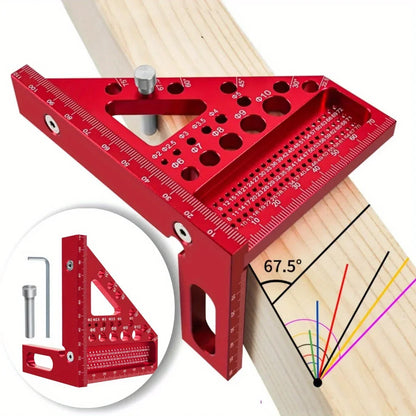 Carpenter Multi-Angle Precision Square – Aluminum T-Square Ruler for Woodworking, Construction & Engineering
