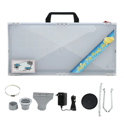 Portable Airbrush Spray Booth with LED Light Professional Painting Station for Cake Decorating Nails T-Shirts Crafts Dust-Free Spray Booth