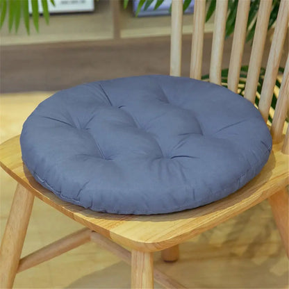 Non-Slip Thick Dining Chair Cushion – Round Nap Pillow Pad for Winter, Comfortable Chair Seat Cushion