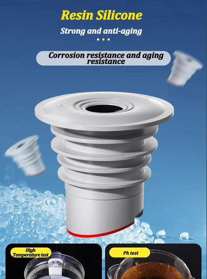 Silicone Bathroom & Kitchen Sink Seal Ring – Anti-Odor, Leak-Proof Floor Drain & Washing Machine Pipe Connector