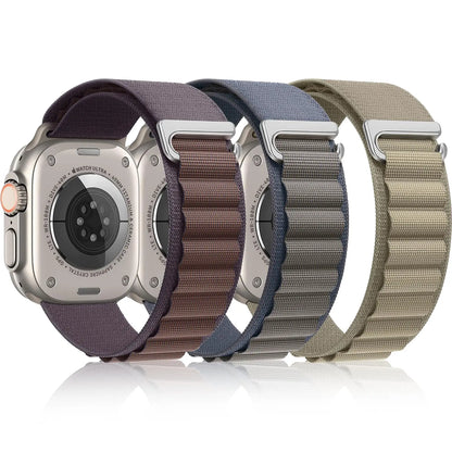 Alpine Loop Apple Watch Band – Compatible with 49mm, 44mm, 40mm, 45mm, 41mm, 42mm, 38mm – Fits Series 9, 8, 7, 6, 5, SE – Durable Strap Bands for iWatch