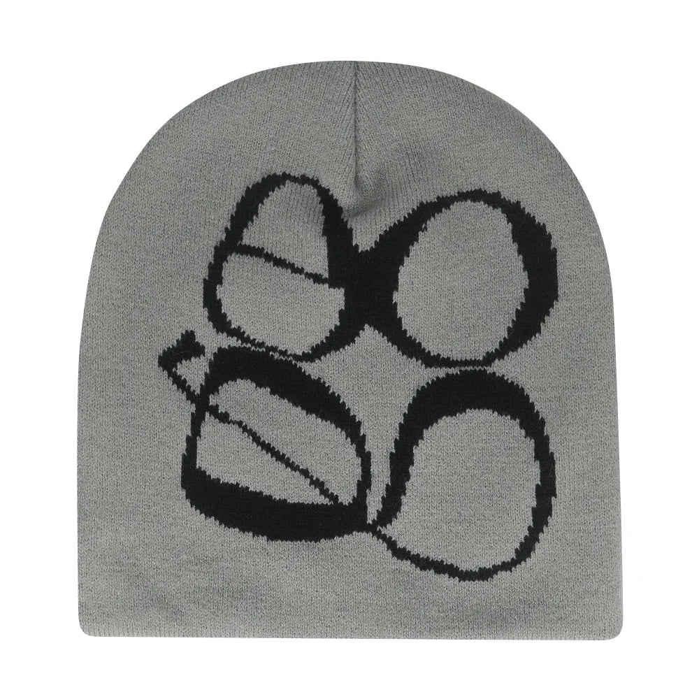 Y2K Letter Knitted Beanie Cap – Unisex Winter Autumn Warm Ski Skullcap, Hip Hop Streetwear Ear Cover Hat for Men & Women