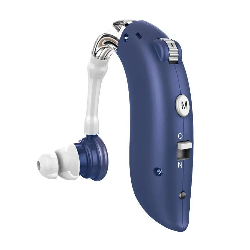 1Set Mini Digital Hearing Aid for Seniors - Portable Sound Amplifier, Rechargeable BTE - Adjustable Aid for the Elderly