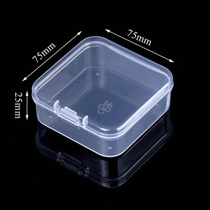 Mini Rectangular Plastic Storage Box – Translucent, Dustproof Jewelry & Small Item Container