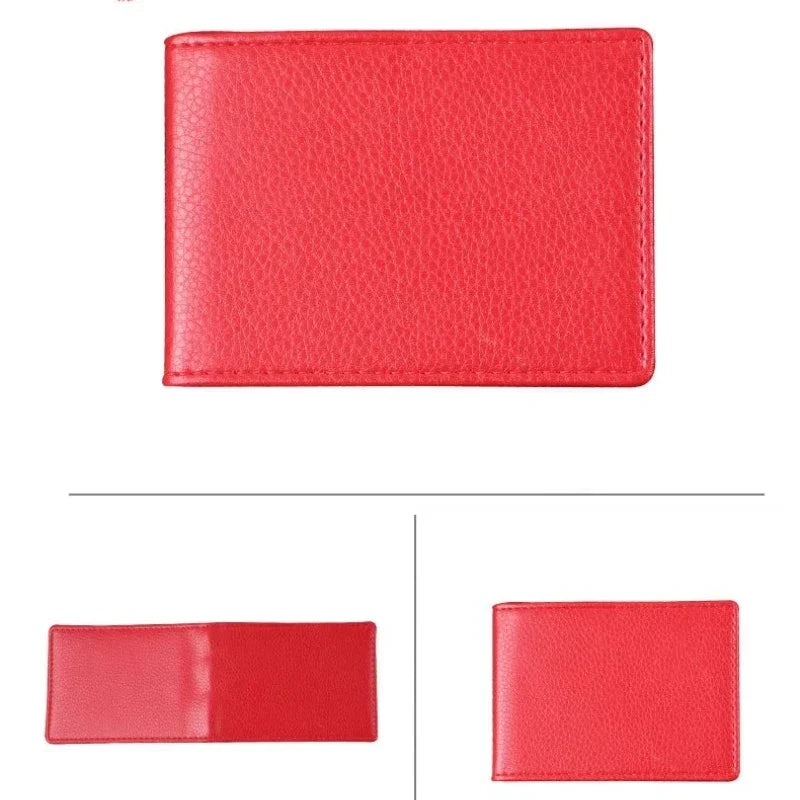 PU Leather Driver License Holder — Car Document Wallet for ID, Pass, Certificate, and Card Storage