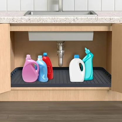 Durable Waterproof Under-Sink Mat – Drip Tray Liner for Kitchen & Bathroom Cabinets, Easy-Clean Storage Protector