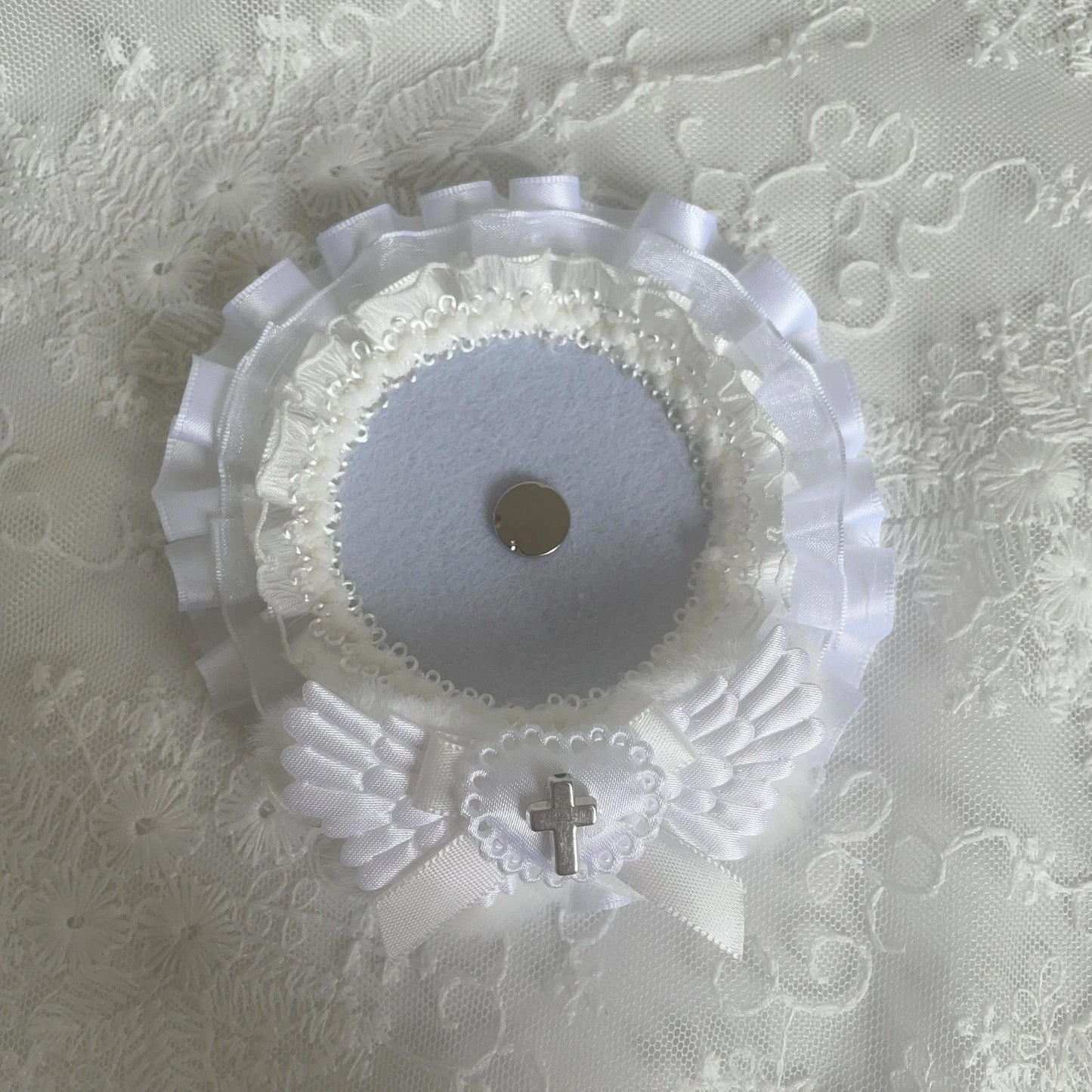 Lace Bow Pearl Card Holder - Decorative Photo Card Cover for DIY Crafts, Scrapbooking & Display