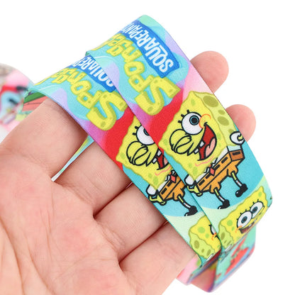 Spongebob Cartoon Key Lanyard – ID Badge Holder & Phone Neck Strap with Keyring