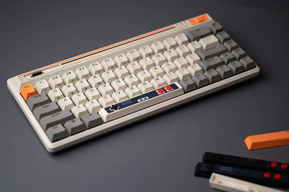 Retro Gamepad Keycap 6.25u Spacebar – Artisan ABS Keycap for MX Switches, Black & White for Mechanical Gaming Keyboards