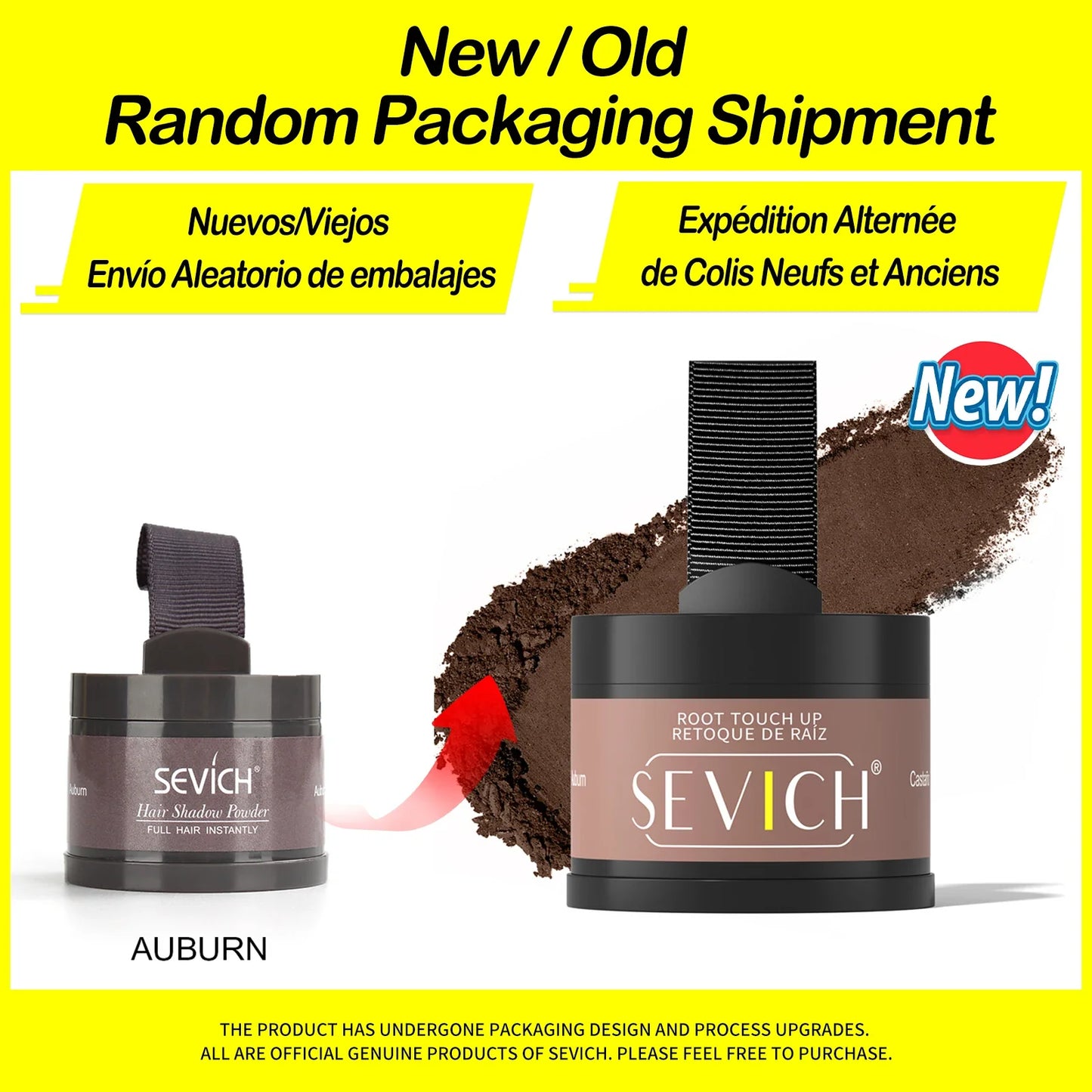 Sevich Hairline Powder 4g – Natural Hairline Shadow Concealer for Hair Loss, Unisex Makeup