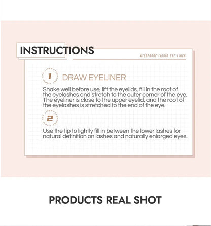 Gege Bear Liquid Eyeliner Pen – Waterproof, Smudge-Proof, Fast & Precise Makeup with Quick Drying Formula