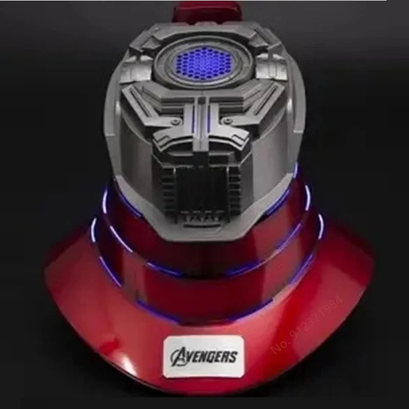 1:1 Iron Man Helmet Mk5 to Mk50 – Avengers War Machine Cosplay with Electric Open/Close, English Voice & Remote Control, Christmas Gift Toy