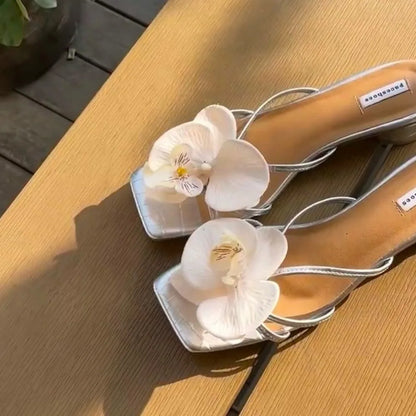 Colorful Thai Fairy Flower Shoe Buckles – Personalized Orchid Simulation Decor for Shoes