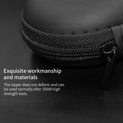 KZ Earphone Case – Portable EVA Zipper Headset Storage Box with Logo, Square Compression Organizer for Headphones