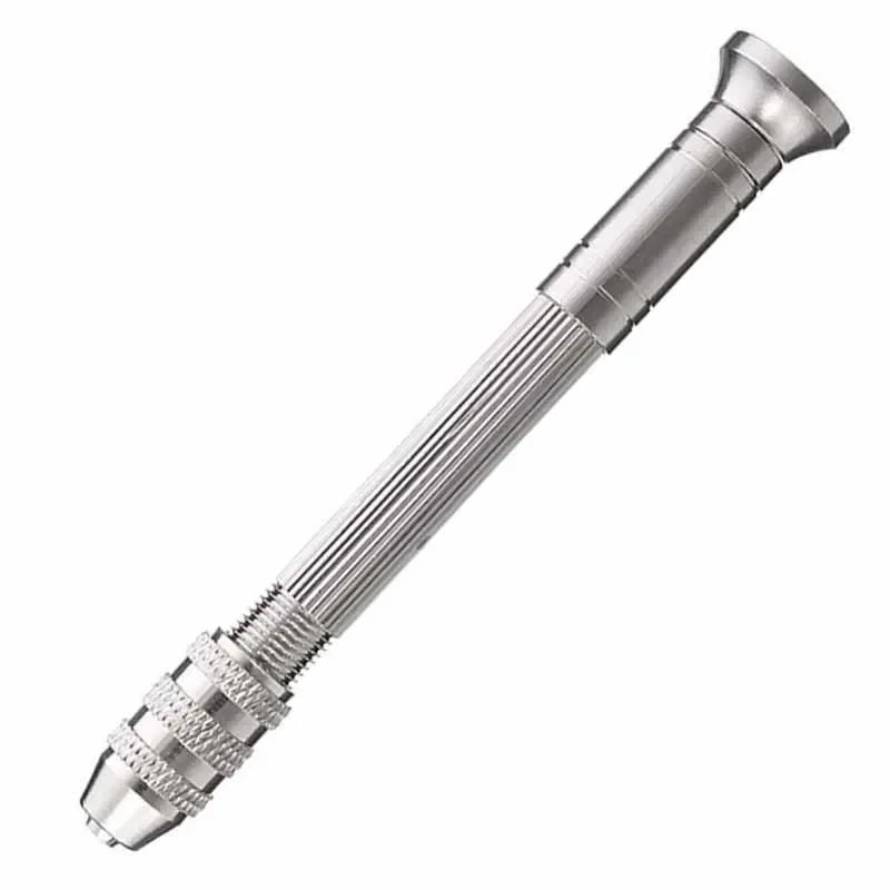 Manual Woodworking Pin Vise – Steel Cap Hand Drill Tool for Resin, Jewelry, Zinc Alloy & Watch Repair