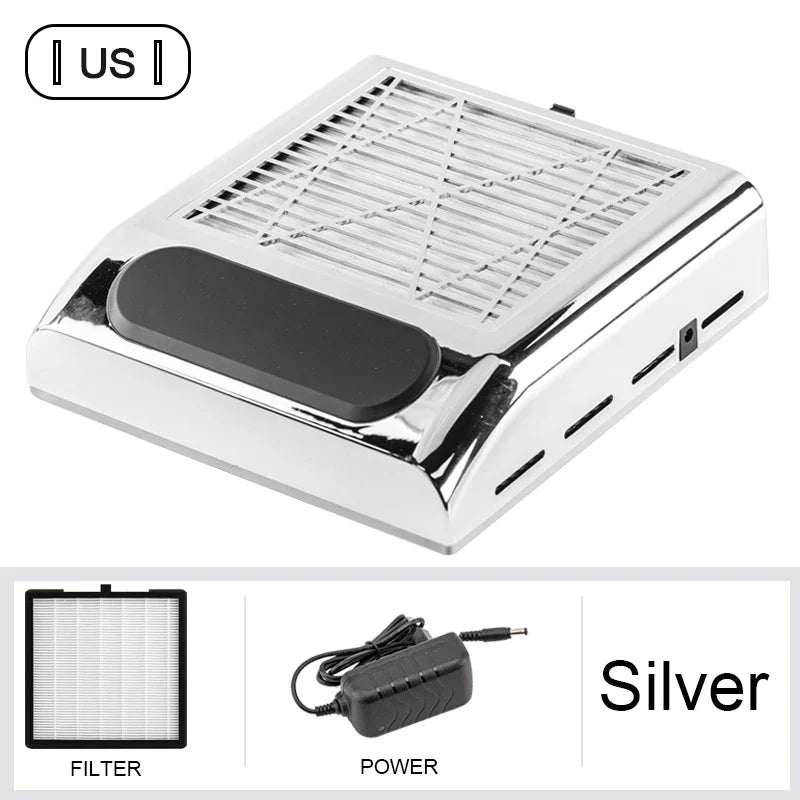 Nail Dust Collector – Powerful Manicure Vacuum Cleaner with Filter, Nail Extractor Fan for Nail Art Tools