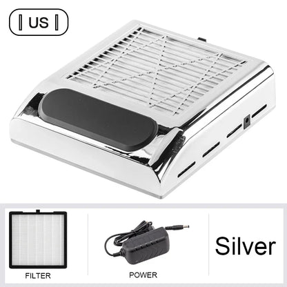 Nail Dust Collector – Powerful Manicure Vacuum Cleaner with Filter, Nail Extractor Fan for Nail Art Tools