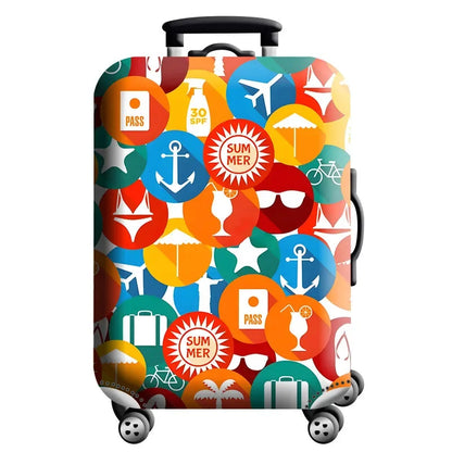 Stretch Fabric Luggage Cover — Dustproof Suitcase Protector for 18-32 Inch Travel Bags