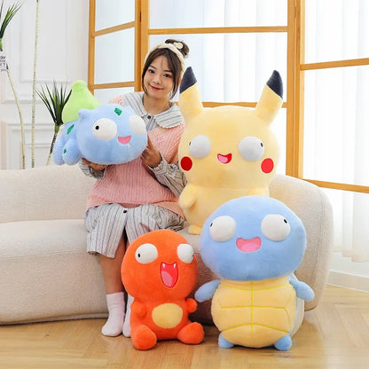 30cm Pokémon Plush Toy - Pikachu, Charmander, Squirtle & Bulbasaur Soft Stuffed Doll Anime Nap Pillow Desk Decor Gift