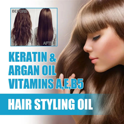 Magic Hair Vitamin Capsules with Keratin Oil – Fast Restore for Soft, Smooth, Shiny Hair & Deep Moisturizing Frizzy Scalp Care