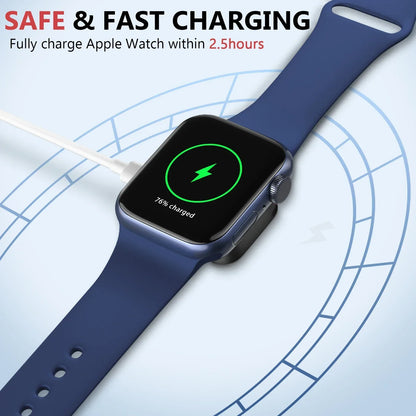 Portable Wireless Type-C & 8-Pin Charger – Fast Charging Dock for Apple Watch Series 1-9 & SE Ultra