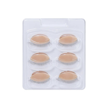 GLAMLASH Mini Lash Practice Training Head – Eyelash Extension Model with Removable Eyelids for Lash Extension Training Tool