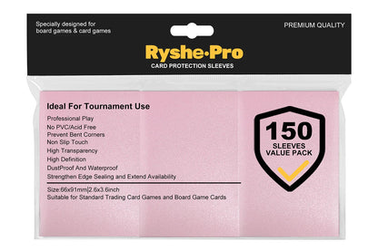 100PCS Matte Trading Card Sleeves – 66x91mm Standard Size Protectors for TCG, Tarot & Board Games, Durable Card Shield Covers