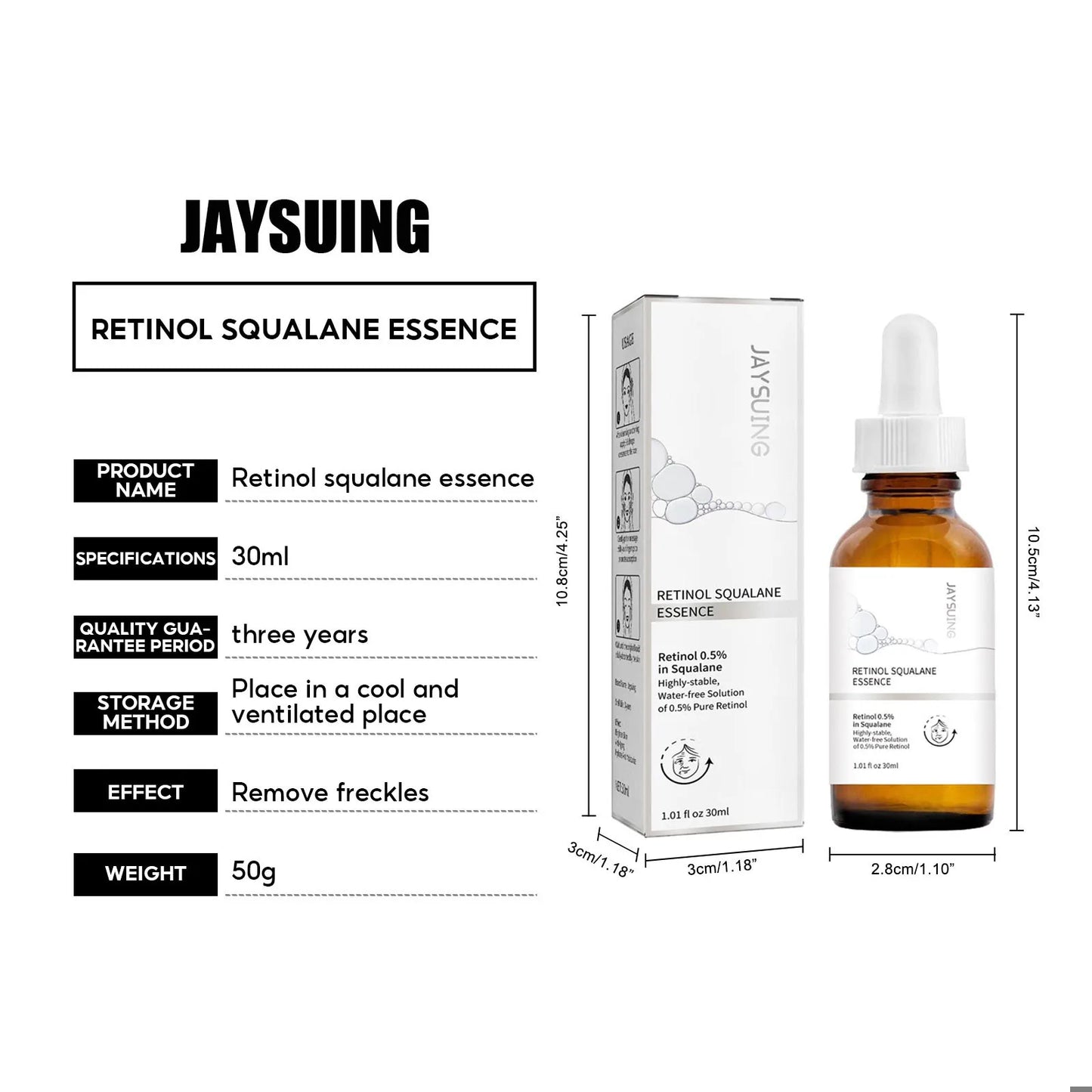 Retinol Ordinary Serum – Eye Fine Line Removal, Skin Lifting, Brightening & Firming Facial Essence