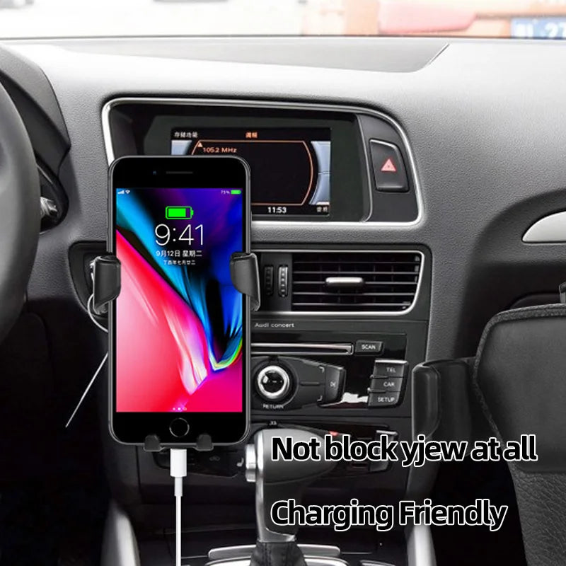 Gravity Car Phone Holder – Air Vent Clip Mount for iPhone & Smartphones