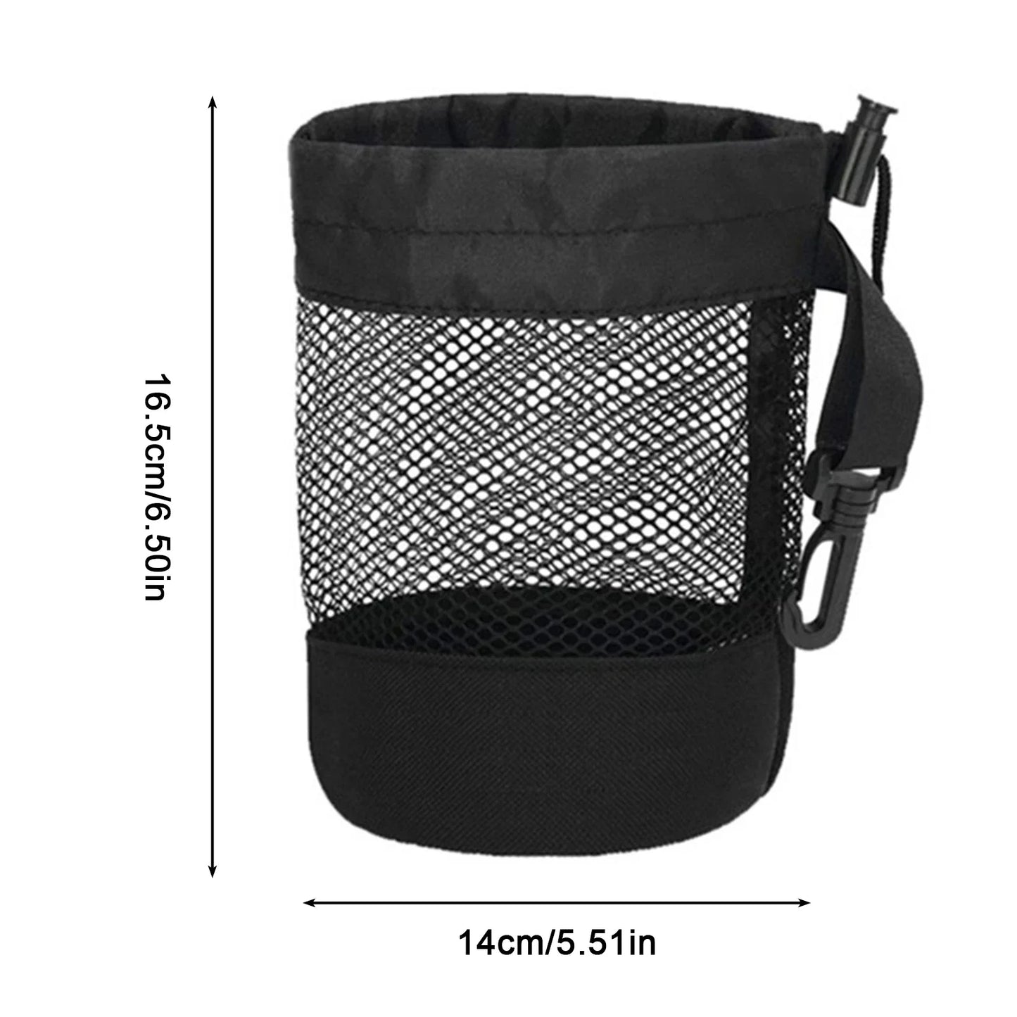 Multipurpose Golf Ball Organizer – 20 Ball Drawstring Pouch, Portable Nylon Mesh Holder for Fitness & Sports