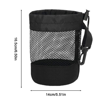 Multipurpose Golf Ball Organizer – 20 Ball Drawstring Pouch, Portable Nylon Mesh Holder for Fitness & Sports