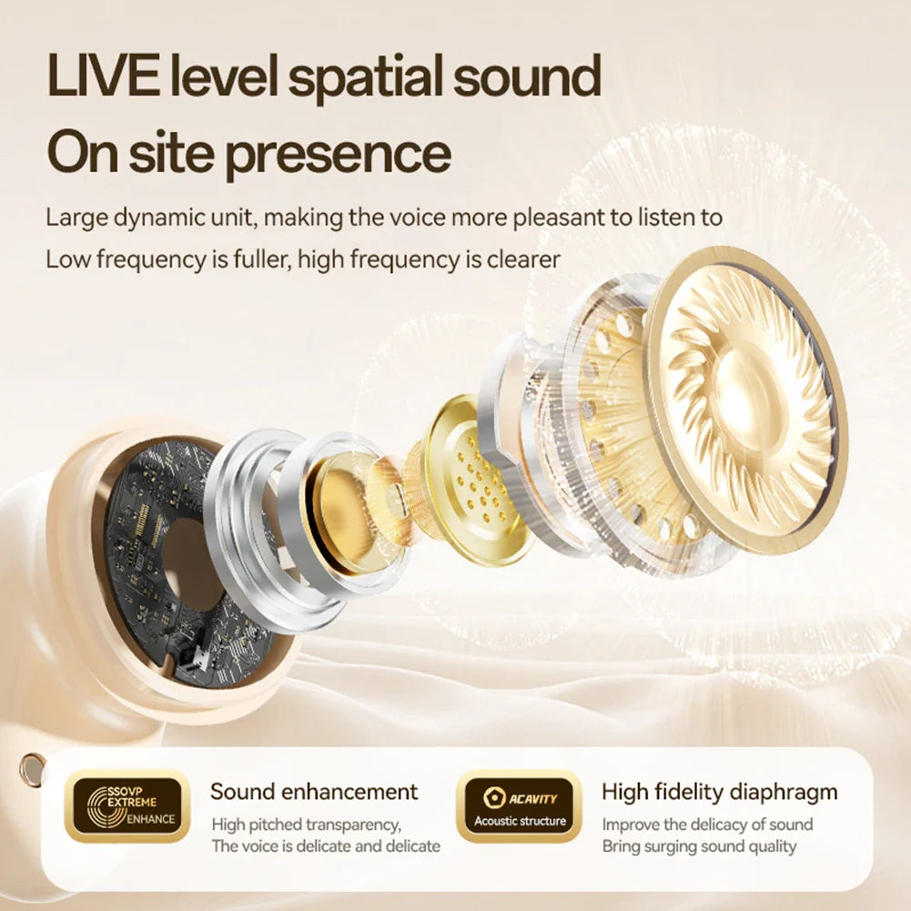 Wireless BT5.4 Translator Earbuds — Real-Time 144-Language Translation, 99% Accuracy, HIFI HD Voice with Touch Control