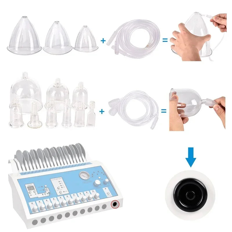 Bum Suction Machine — Infrared Heat EMS Vacuum Massager for Body Shaping & Muscle Stimulation at Home or Salon