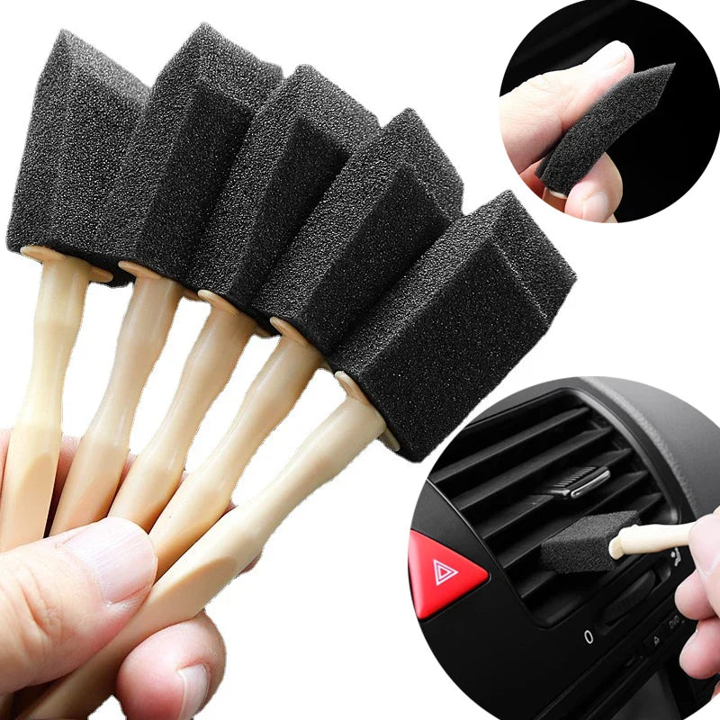 Car Air Conditioner Vent Cleaner Brush - Detailing Scrub Brush for Outlet Cleaning - Auto Interior Dust Removal Wash Duster Clean Tool